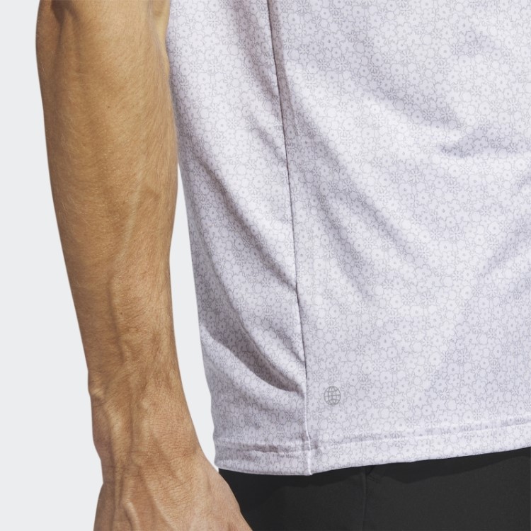 Camisa Polo De Golfe Com Estampa Allover Ultimate365 Adidas Branca