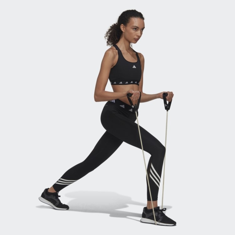 Moda Adidas Black Powerreact Sutiã Techfit De Suporte Médio