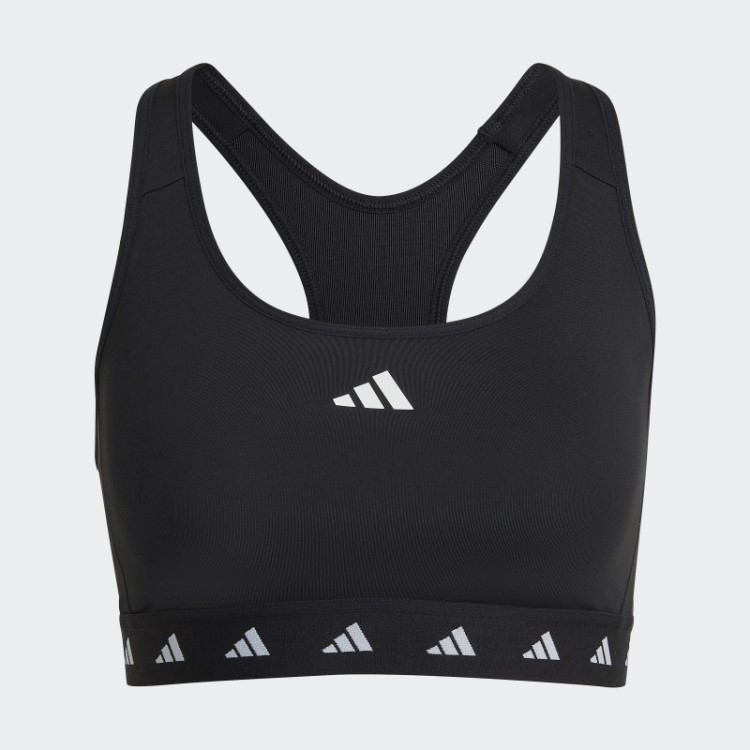 Moda Adidas Black Powerreact Sutiã Techfit De Suporte Médio