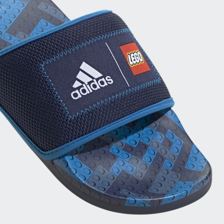 Adidas Adilette Comfort X Lego Slides Azul Escuro Quente