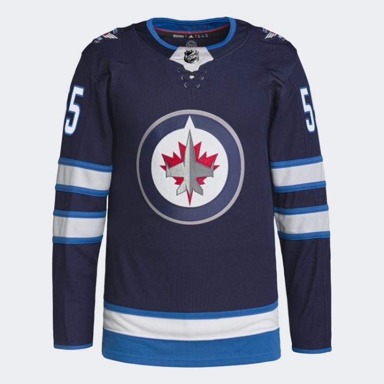 Adidas Jets Scheifele Home Autêntico Jersey Navy 09 Ccm-sld
