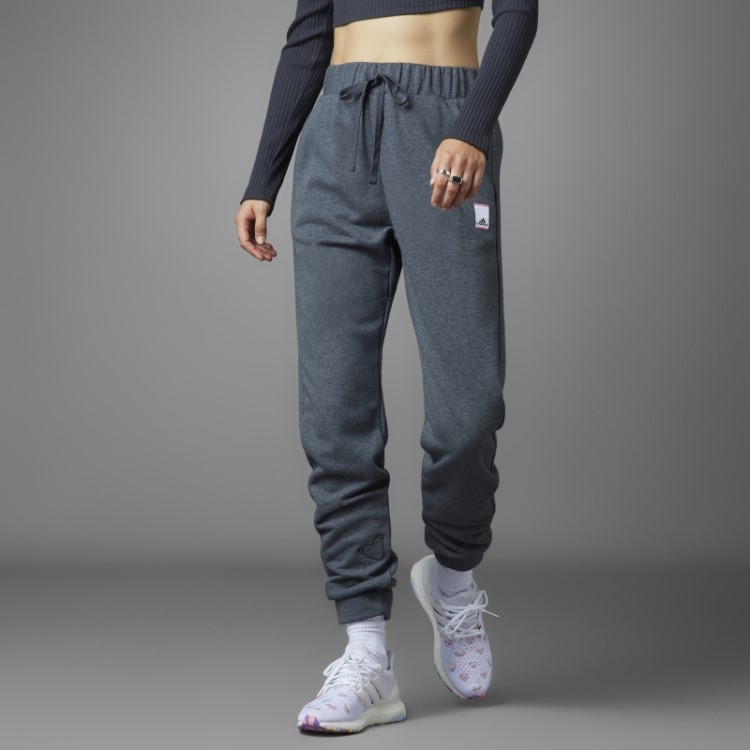 Calça Dia Dos Namorados Cinza Escuro Heather Adidas