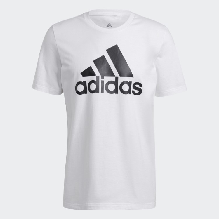 Camiseta Branca Adidas Com Logo Grande