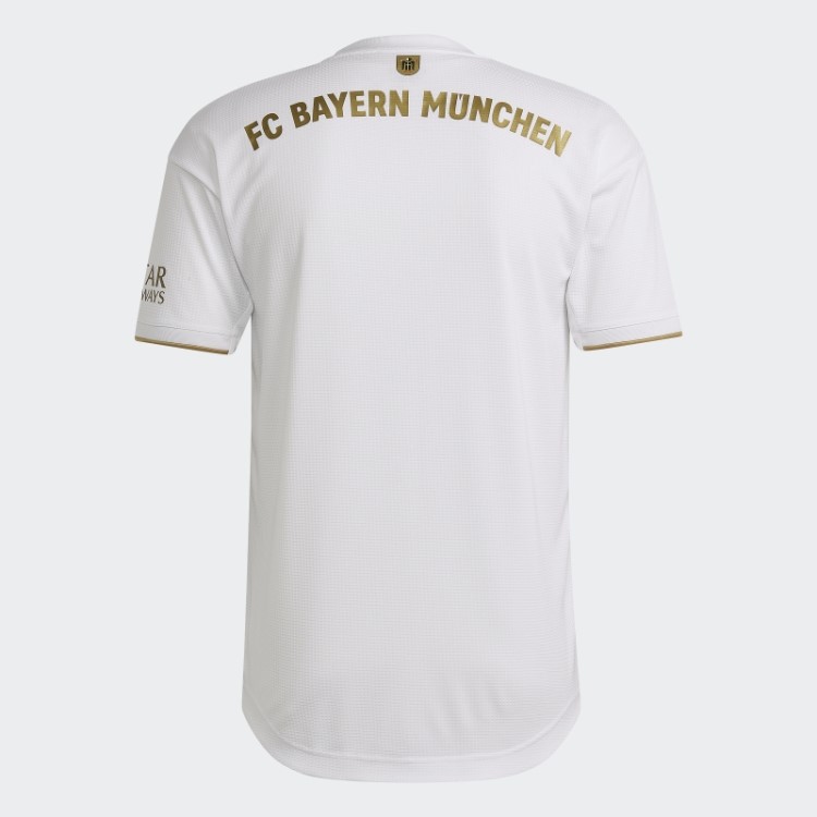 Branco Fc Bayern 22/23 Away Camisa Autêntica Adidas