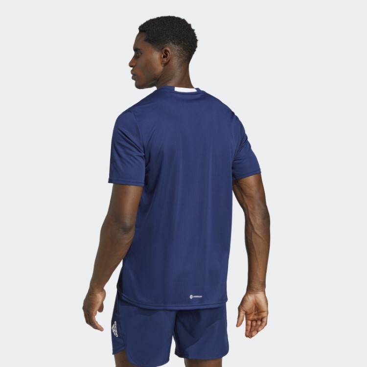 Camiseta Aeroready Projetada Para Movimento Azul Escuro Adidas