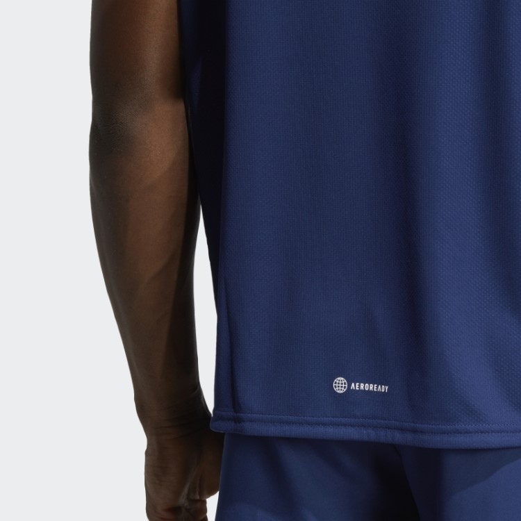 Camiseta Aeroready Projetada Para Movimento Azul Escuro Adidas