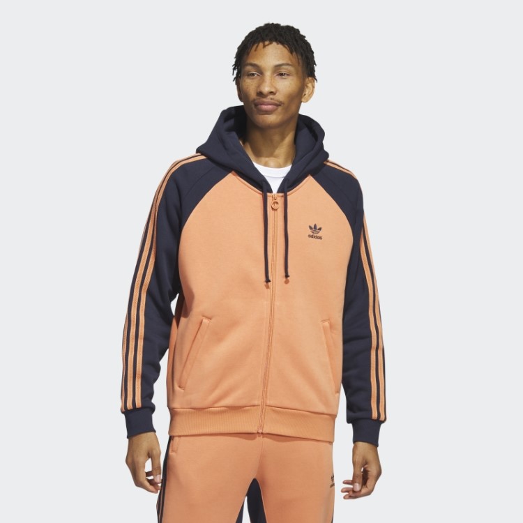 Sst Jaqueta De Moletom Com Capuz Adidas Hazy Cobre