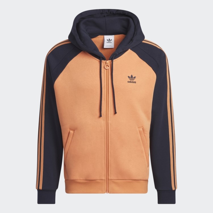 Sst Jaqueta De Moletom Com Capuz Adidas Hazy Cobre