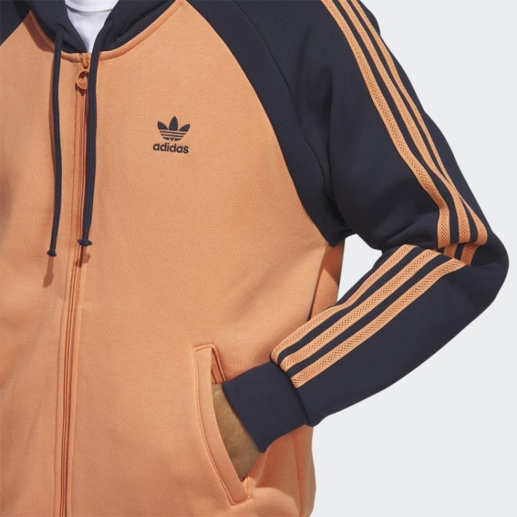 Sst Jaqueta De Moletom Com Capuz Adidas Hazy Cobre