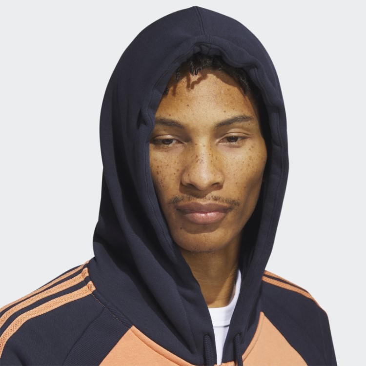 Sst Jaqueta De Moletom Com Capuz Adidas Hazy Cobre