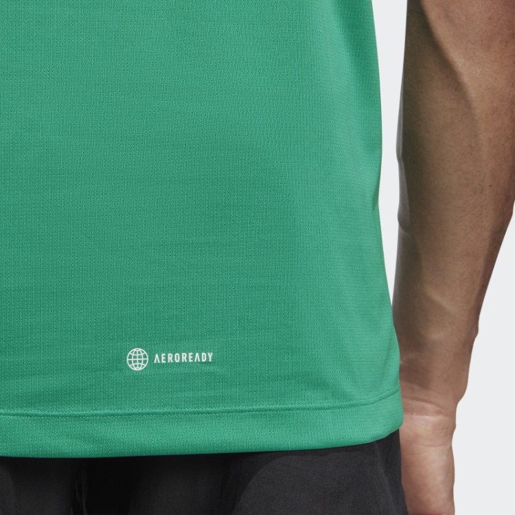 Quadra Verde Train Icons Camiseta De Treino Com As Três Listras Adidas