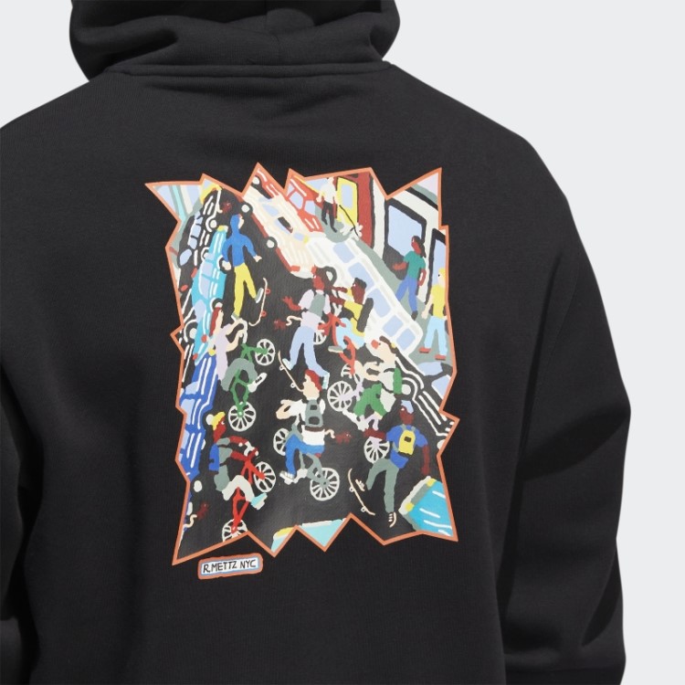 Moletom Com Capuz Mettz Mobbing (gênero Neutro) Preto Adidas