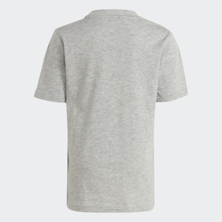 Camiseta Com Logo Adidas Essentials E Conjunto Curto Cinza Médio