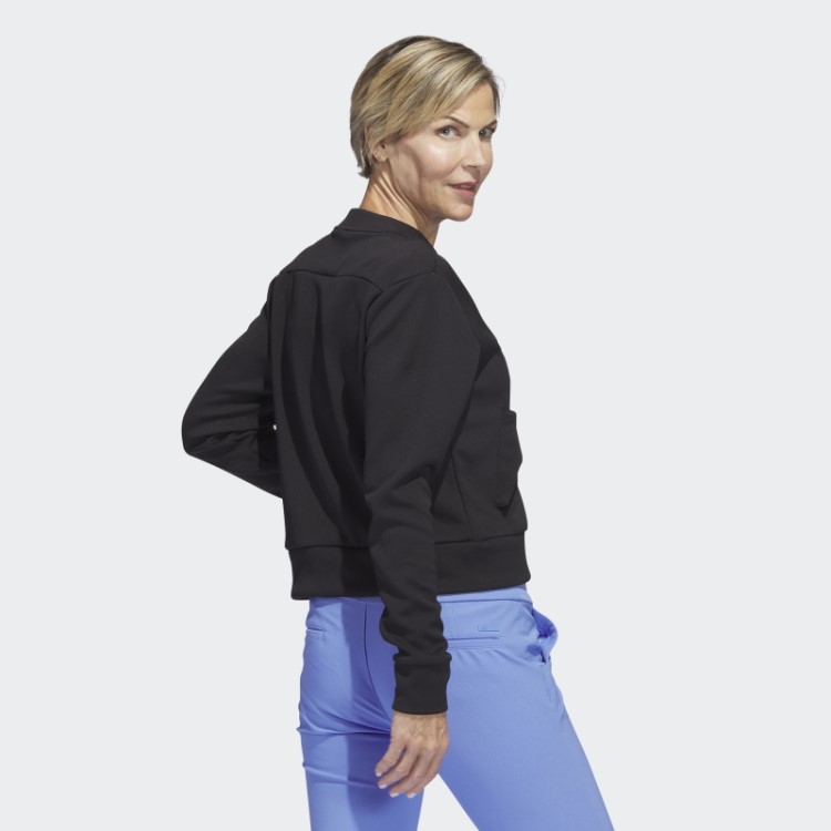 Jaqueta Bomber De Golfe Preta Adidas