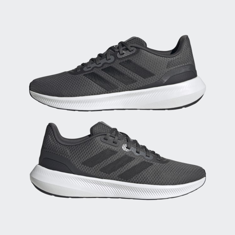 Tênis De Corrida Baixo Adidas Runfalcon 3 Cloudfoam Cinza