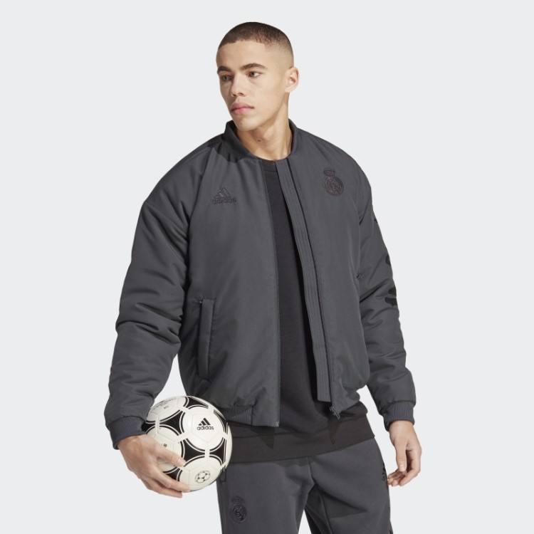 Jaqueta Acolchoada De Carbono Real Madrid História Chinesa Adidas