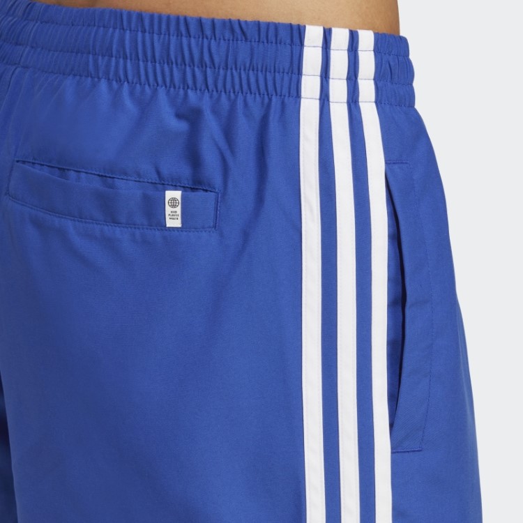 Adidas Blue Originals Short De Natação Com As Três Listras Adicolor