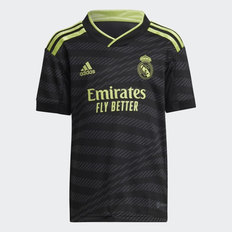 Terceiro Mini Kit Adidas Real Madrid 22/23 Preto