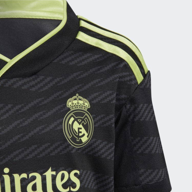 Terceiro Mini Kit Adidas Real Madrid 22/23 Preto