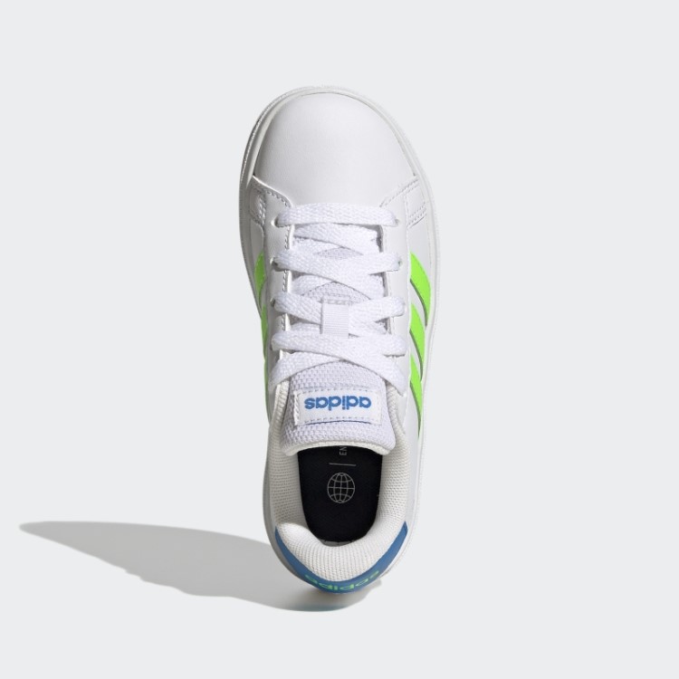 Tênis Adidas Grand Court Lifestyle Verde Com Cadarço