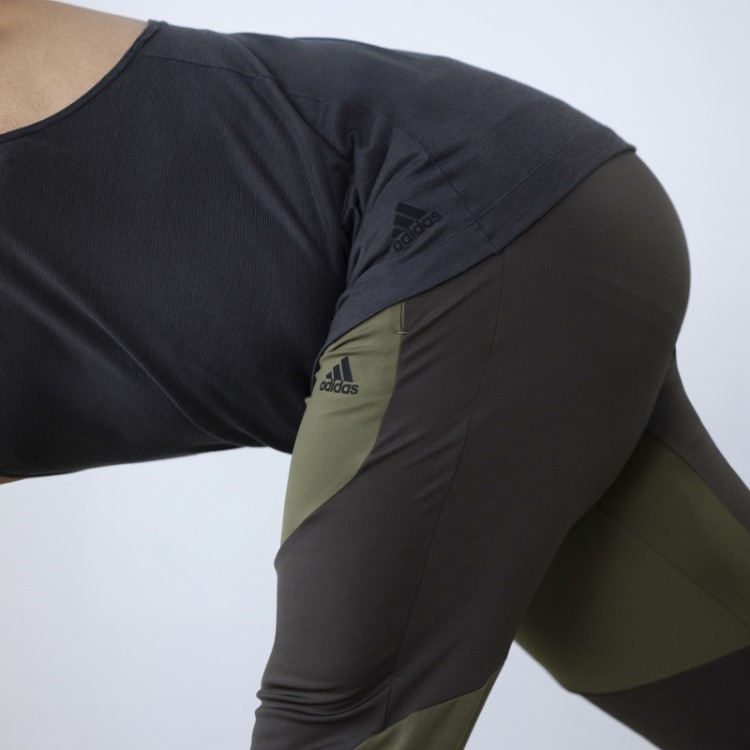 Joggers De Treinamento De Ioga Adidas Olive