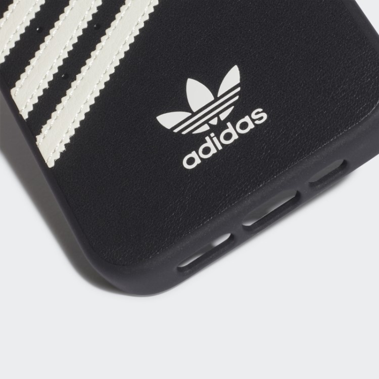 Adidas Preta Ou Capa Moldada Pu Para Iphone 13/13 Pro Fashion