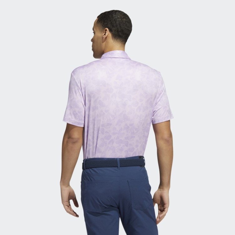 Adidas Camisa Polo Com Estampa Prisma E Brilho Roxo Fashion