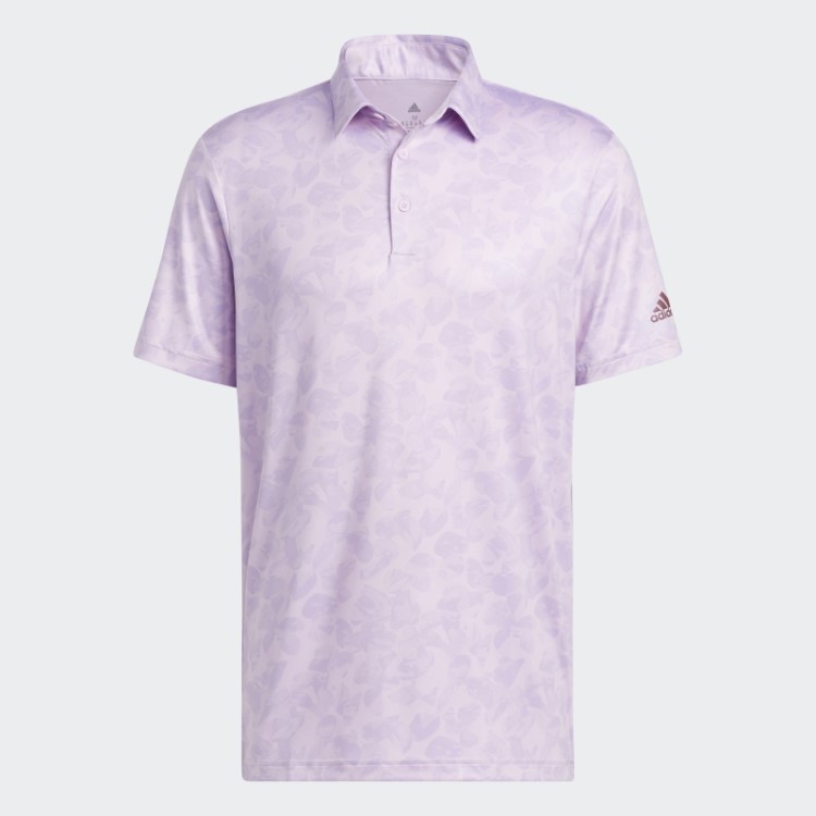 Adidas Camisa Polo Com Estampa Prisma E Brilho Roxo Fashion