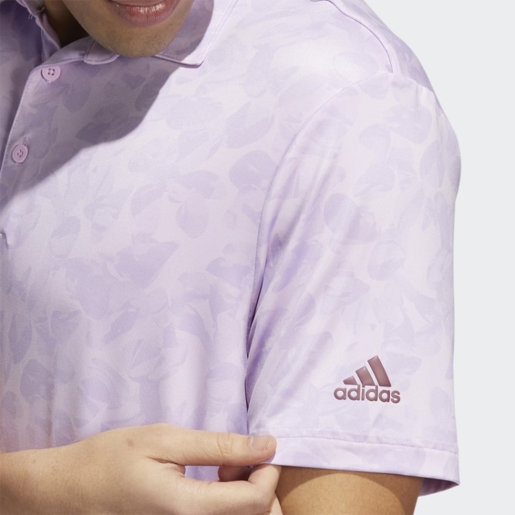Adidas Camisa Polo Com Estampa Prisma E Brilho Roxo Fashion