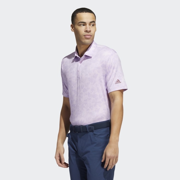 Adidas Camisa Polo Com Estampa Prisma Brilho Roxo