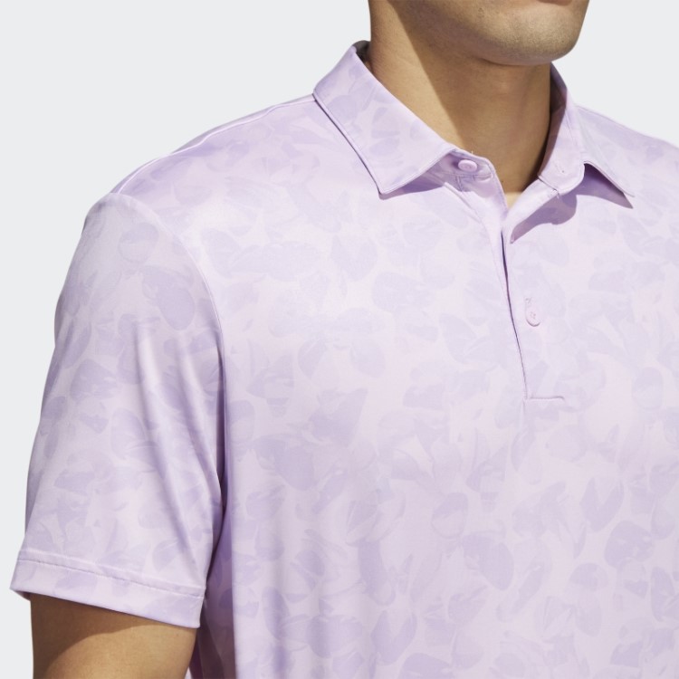 Adidas Camisa Polo Com Estampa Prisma Brilho Roxo