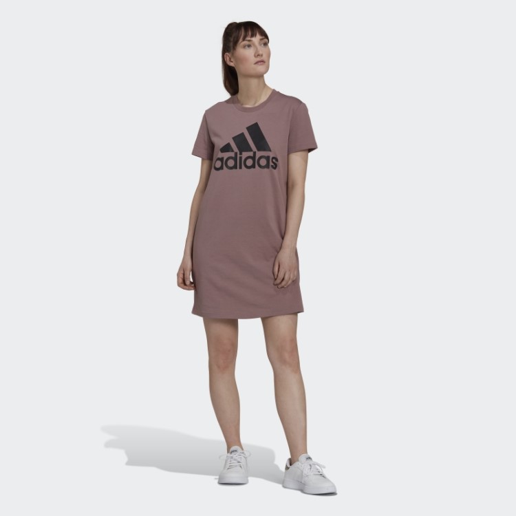 Essentials Logo Vestido Adidas Roxo