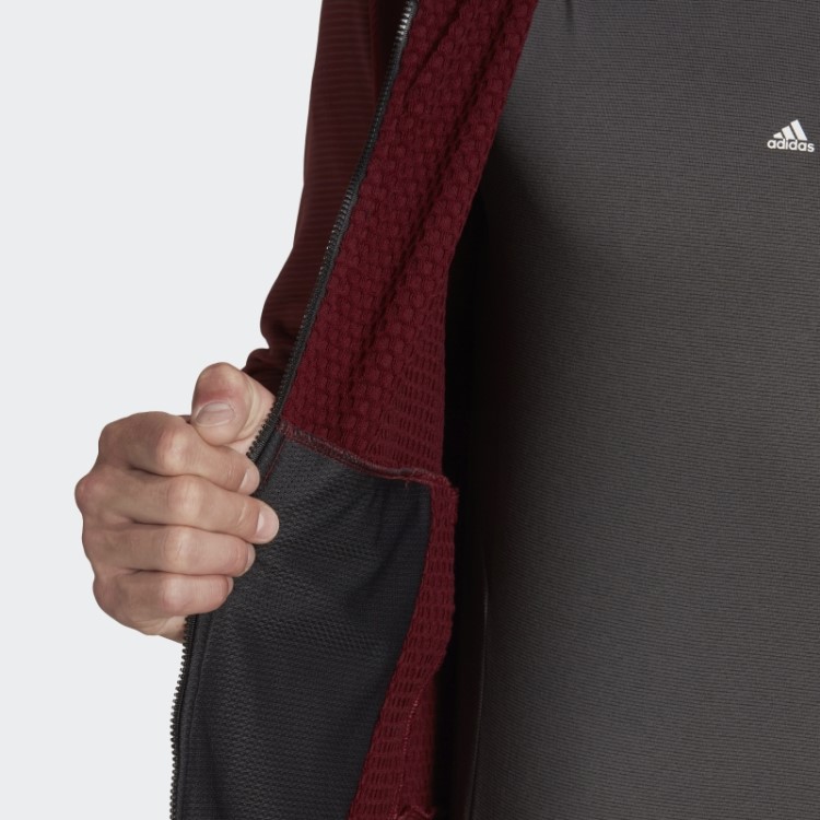 Jaqueta De Lã Para Caminhada Adidas Vermelho Terrex Tech Flooce