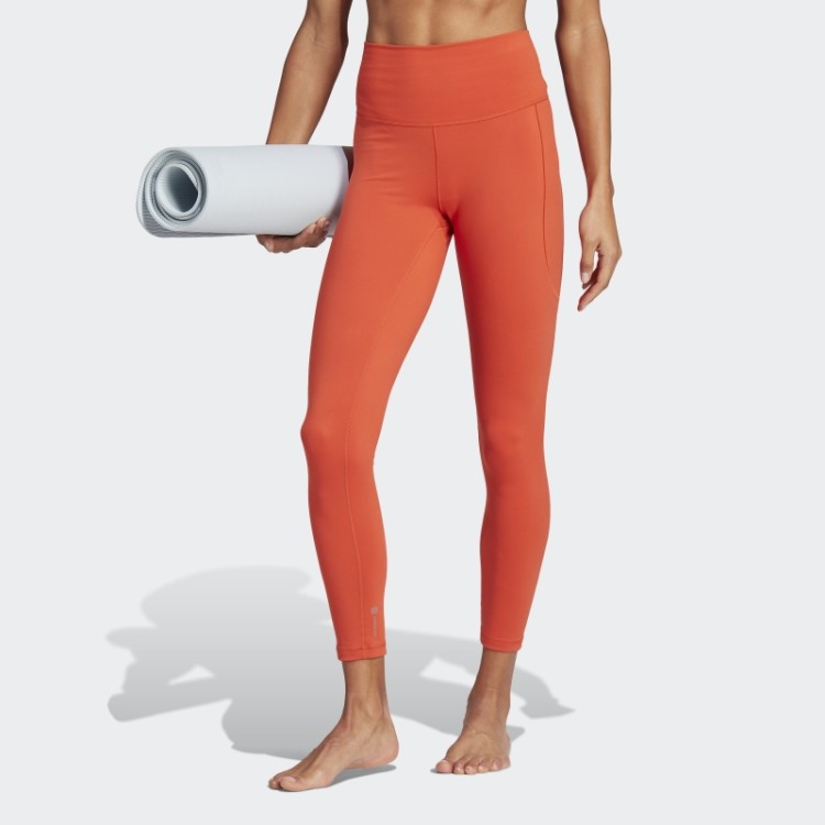 Legging Adidas Yoga Studio 7/8 Vermelha