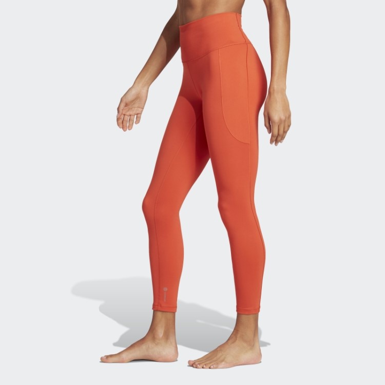 Legging Adidas Yoga Studio 7/8 Vermelha