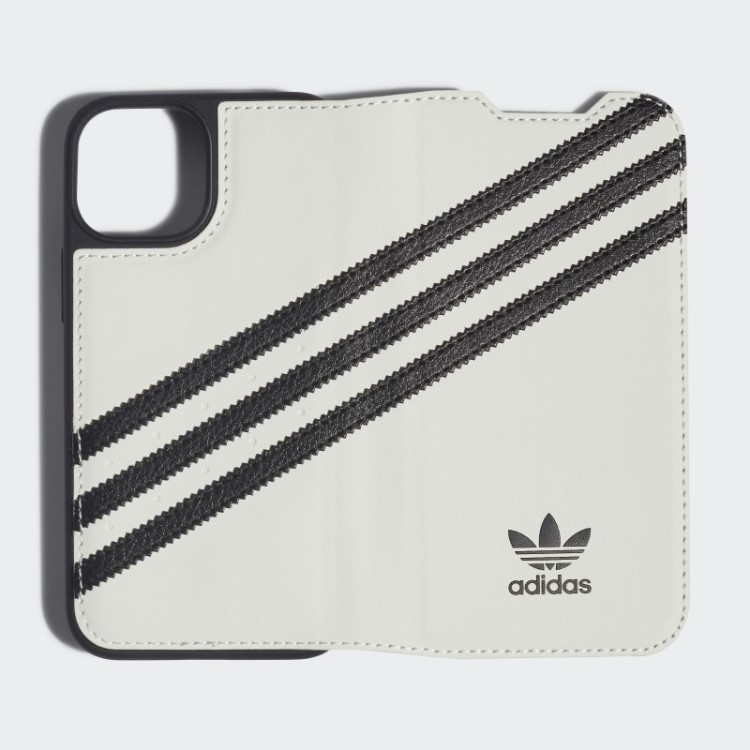 Adidas Branco Ou Capa De Livreto Pu Para Iphone 13/13 Pro Hot