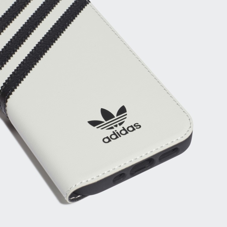 Adidas Branco Ou Capa De Livreto Pu Para Iphone 13/13 Pro Hot