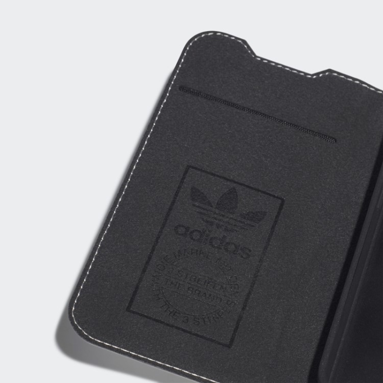 Adidas Branco Ou Capa De Livreto Pu Para Iphone 13/13 Pro Hot