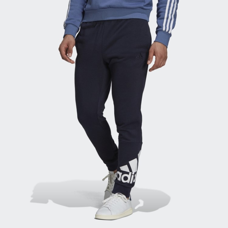 Essentials Calça French Terry Com Punho Cônico E Logo Adidas Ink