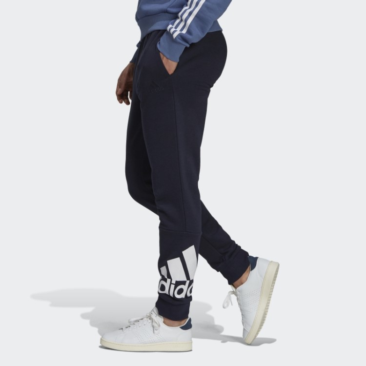 Essentials Calça French Terry Com Punho Cônico E Logo Adidas Ink