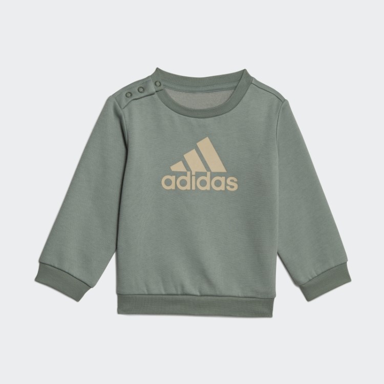 Distintivo Verde Prateado Do Conjunto Sport Jogger Adidas