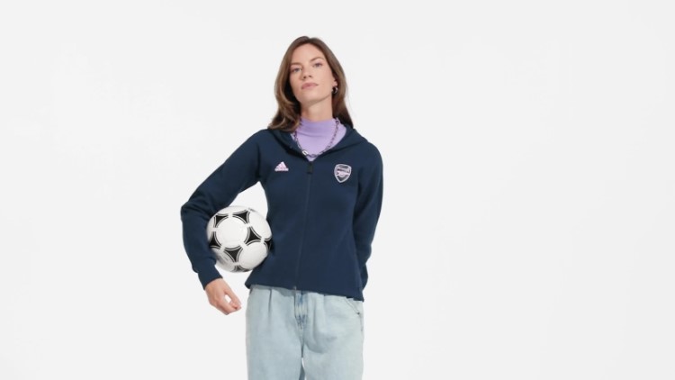 Jaqueta Adidas Arsenal Anthem Azul Marinho
