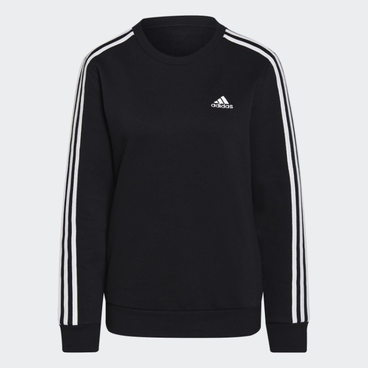 Essentials Moletom De Lã Com As Três Listras Preto Adidas