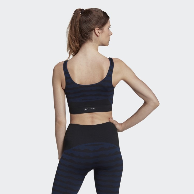 Sutiã Aeroknit Azul Marinho Marimekko Adidas
