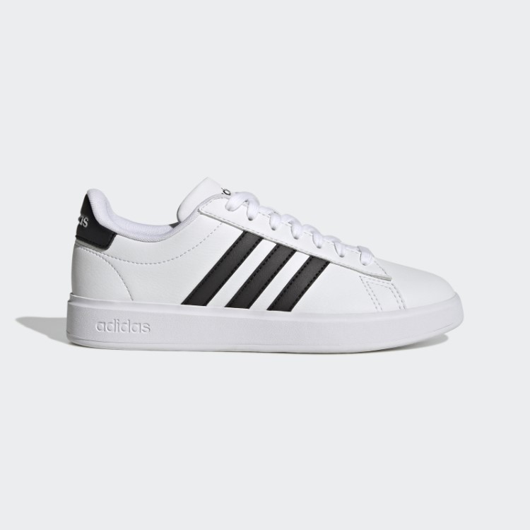 Moda Adidas Grand Court Cloudfoam Estilo De Vida Tênis Confortável Preto