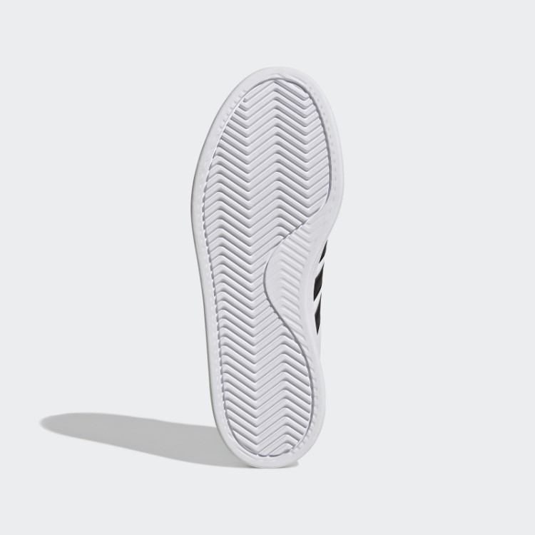 Moda Adidas Grand Court Cloudfoam Estilo De Vida Tênis Confortável Preto