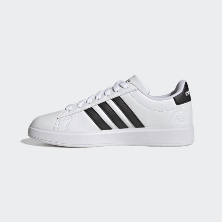 Moda Adidas Grand Court Cloudfoam Estilo De Vida Tênis Confortável Preto