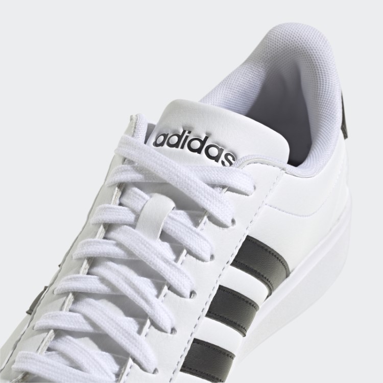 Moda Adidas Grand Court Cloudfoam Estilo De Vida Tênis Confortável Preto