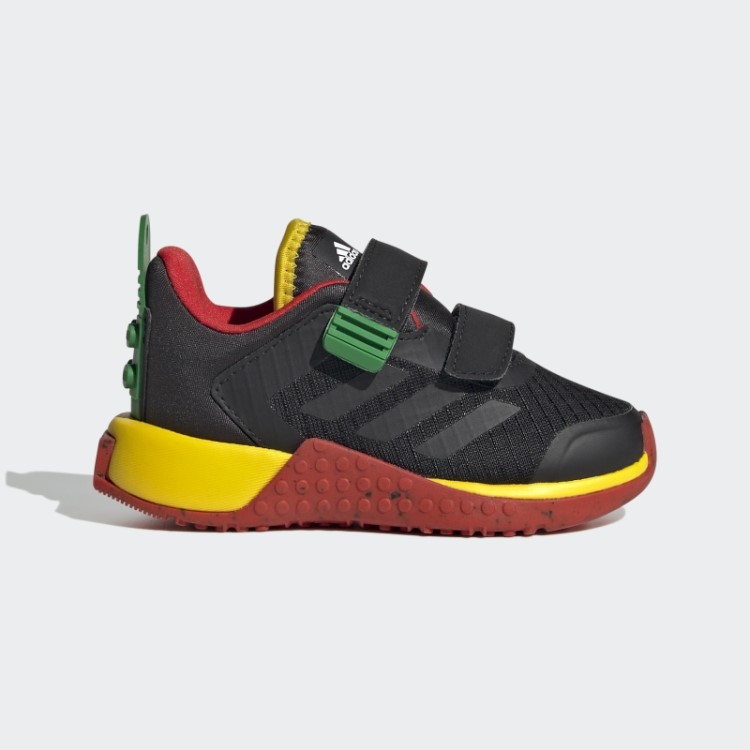 Sapato Preto Adidas Dna X Lego Com Duas Tiras De Velcro