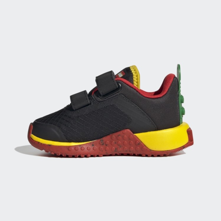 Sapato Preto Adidas Dna X Lego Com Duas Tiras De Velcro